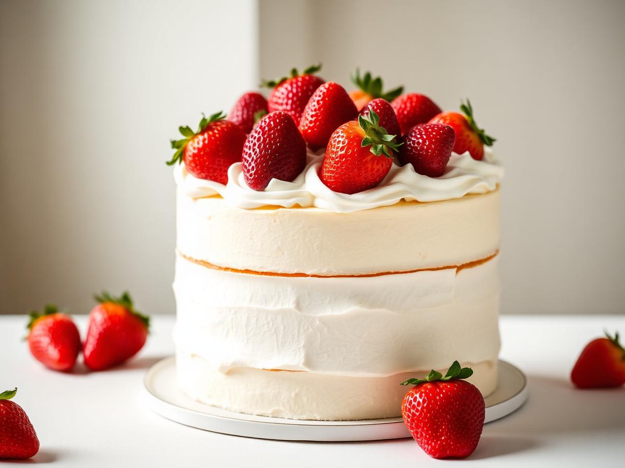 Bolos com frutas